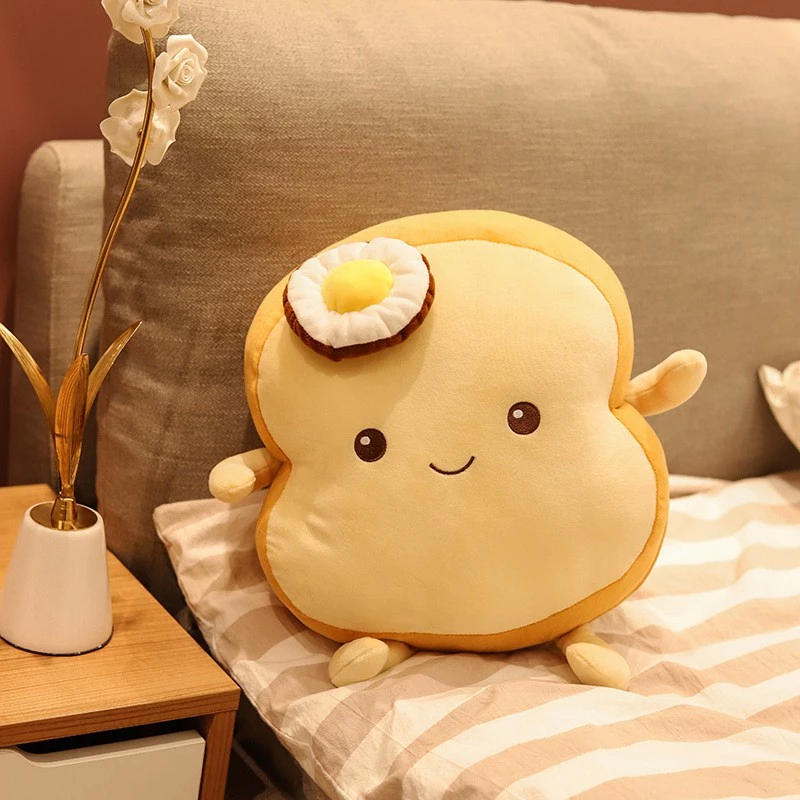 ตุ๊กตาขนมปังไข่ดาว หมอนขนมปังก้อน น่ารักนุ่มนิ่ม