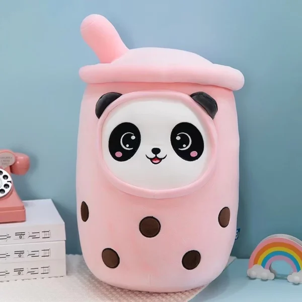 ตุ๊กตาชานมไข่มุกน่ารัก แพนด้าสีชมพู ขนาด 70 cm. หนัก 1.4 กก.