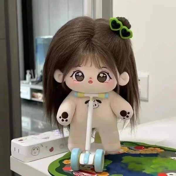 ตุ๊กตาผ้าฝ้ายขนาด 20 ซม.ตุ๊กตาเด็กผู้หญิงที่มีชุดเปลี่ยนได้