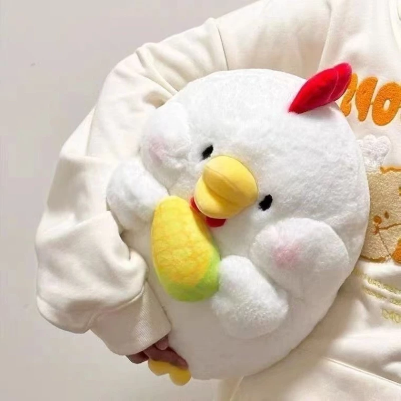 ตุ๊กตาลูกเจี๊ยบ นุ่มนิ่มสีขาว ขนาดเล็กเหมาะสำหรับเด็ก