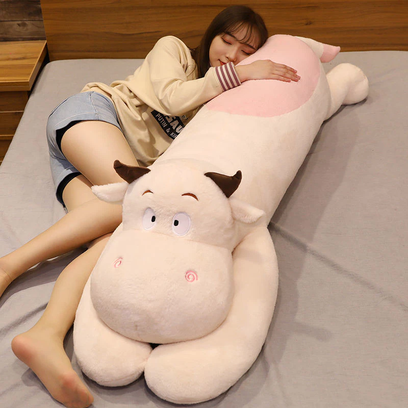ตุ๊กตาวัว ตุ๊กตาตัวใหญ่พิเศษ วัสดุผ้ากํามะหยี่ขนนิ่ม